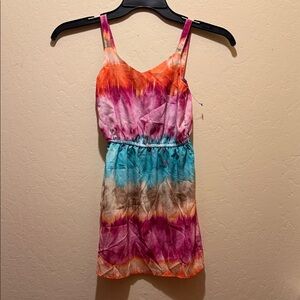 Bebop Colorful Tie-Dye Sleeveless Dress